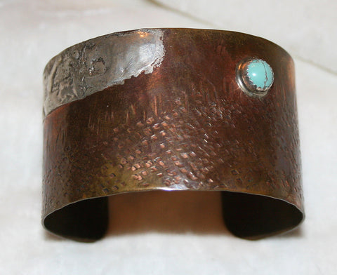 Bronze with Turquoise Cuff