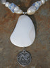 White Agate Pendant Necklace